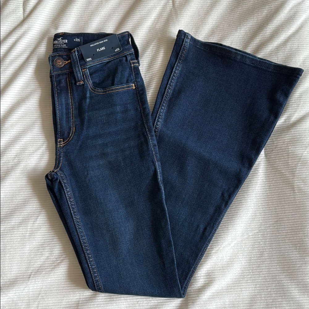 Hollister Women's Blue Flare Jeans
